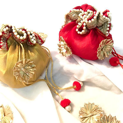 Round sales potli bags